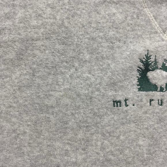 80s Prairie Mountain Mt Rushmore Crewneck L Gray USA Made 100 Cotton Buffalo - Picture 5 of 12